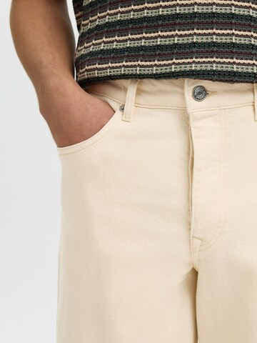 Regular Jean SELECTED en beige