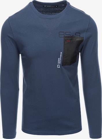 Ombre Shirt 'L130' in Blau: predná strana