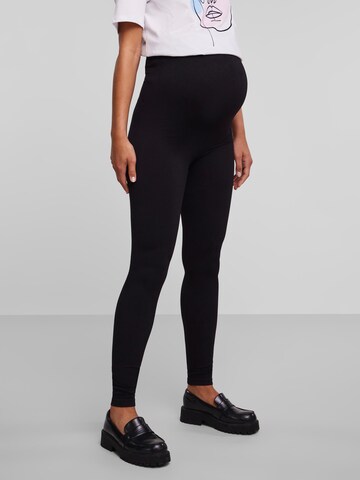 Pieces Maternity Skinny Leggings 'Renny' in Black