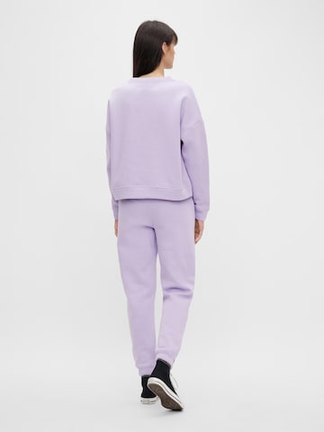 PIECES Tapered Trousers 'Chilli' in Purple