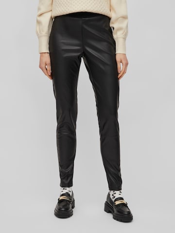 Vila Tall Skinny Leggings 'Dagmar' in Zwart: voorkant