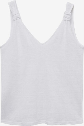 MANGO Top 'LINA' in White: front