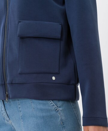 BRAX Zip-Up Hoodie 'Berit' in Blue