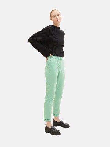 TOM TAILOR Regular Chino in Groen