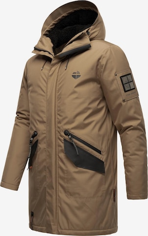 STONE HARBOUR - Parka de inverno 'Ragaan' em castanho