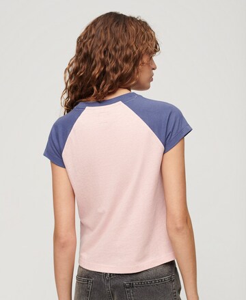 Superdry Shirt 'Essetial' in Roze