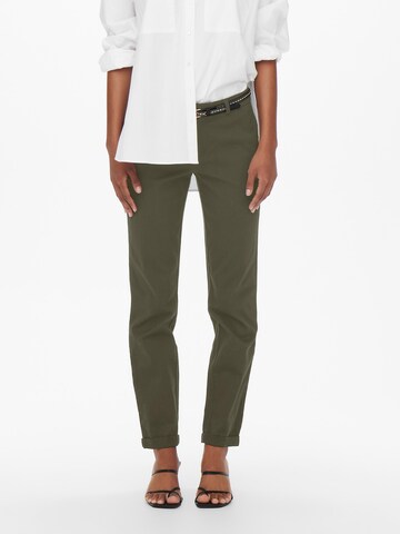 ONLY - regular Pantalón chino 'BIANA-MAREE' en verde: frente