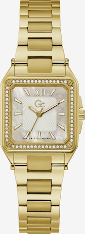 Gc Analoog horloge 'Couture Square' in Geel: voorkant