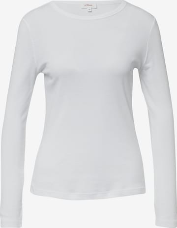 T-shirt s.Oliver en blanc : devant