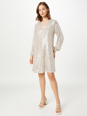 Robe de cocktail 'Aviana' Soft Rebels en argent : devant