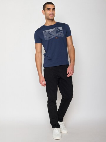 GREENBOMB Shirt 'Nature Valley' in Blue