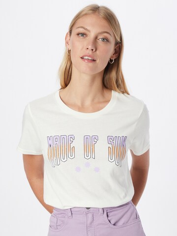 Colourful Rebel T-Shirt 'Made Of Sun' in Weiß: predná strana