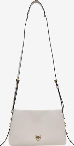 PINKO Axelremsväska 'TRIPLET MINI VITELLO MORBIDO 105883 A0QO' i vit: framsida