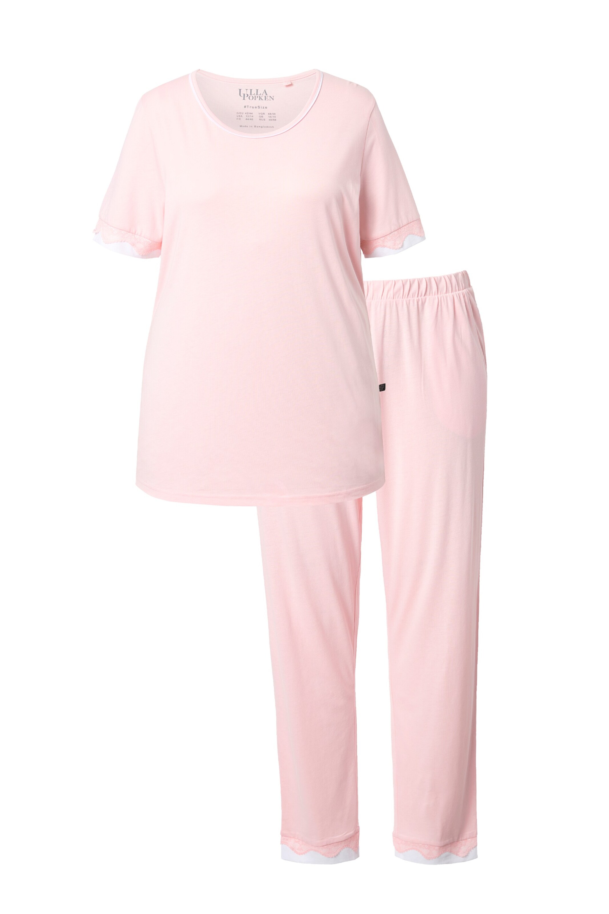 Ulla Popken Pajama in Pink: front