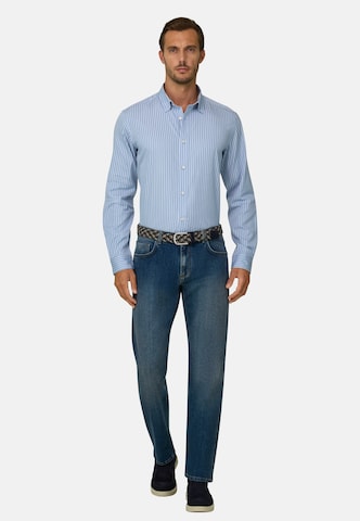 Boggi Milano Regular fit Overhemd in Blauw