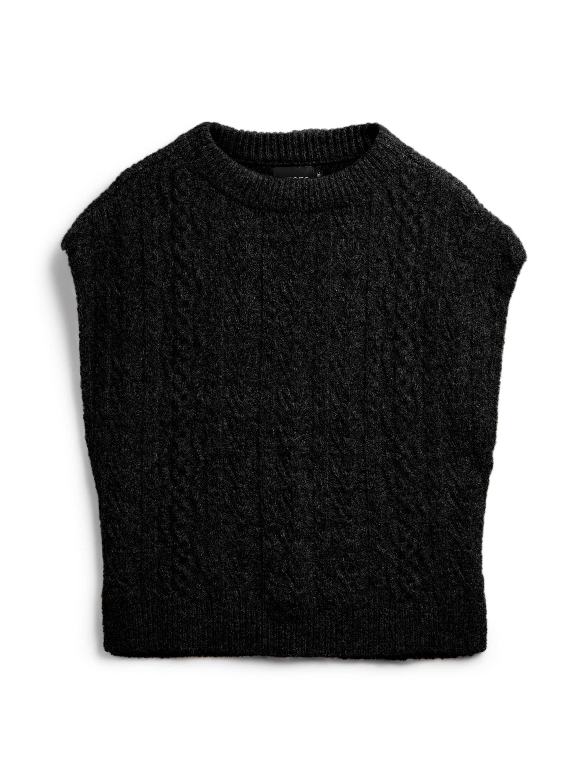 Cape 'PCNosie' PIECES en noir : devant