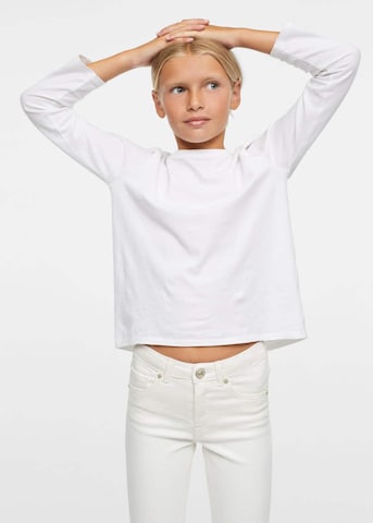 MANGO KIDS Skinny Jeansy w kolorze biały