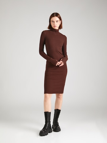 Robe G-Star RAW en marron : devant