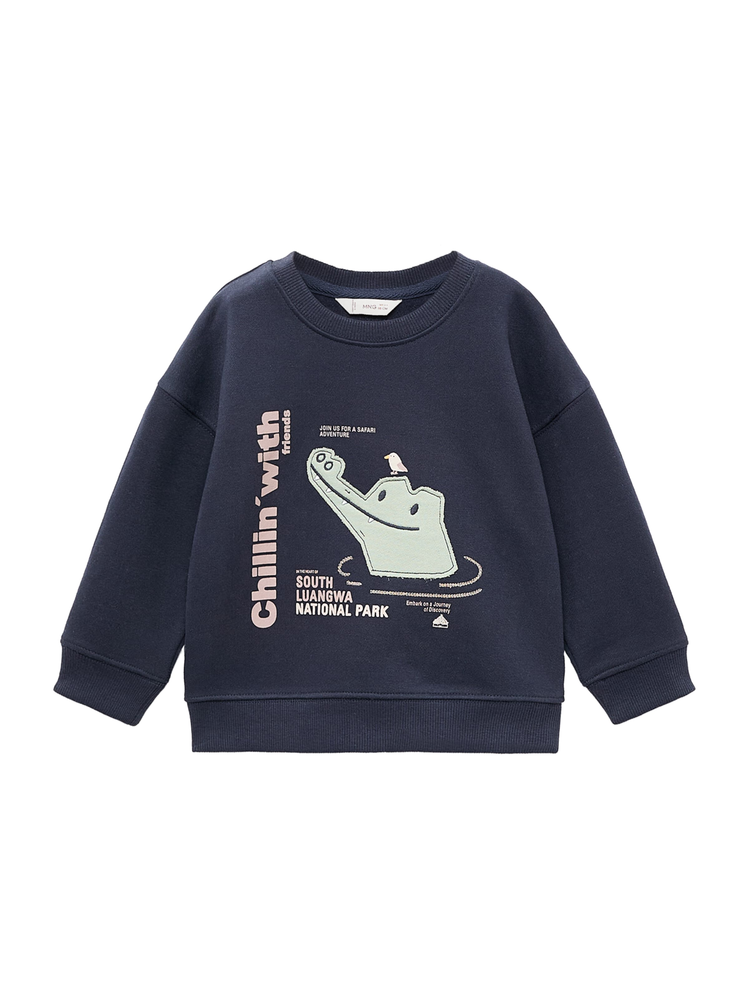 Felpa di MANGO KIDS in blu: frontale
