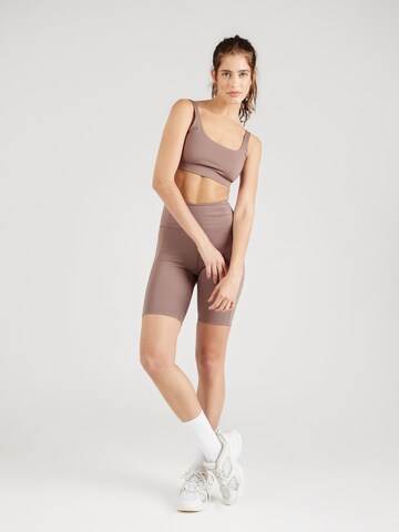 Bustier Soutien-gorge de sport 'ANDY' Girlfriend Collective en marron