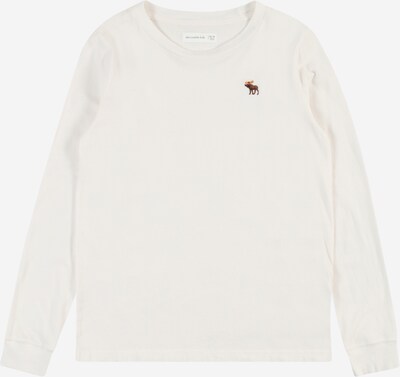 Abercrombie & Fitch Shirt 'ESSENTIAL' in braun / orange / weiß, Produktansicht