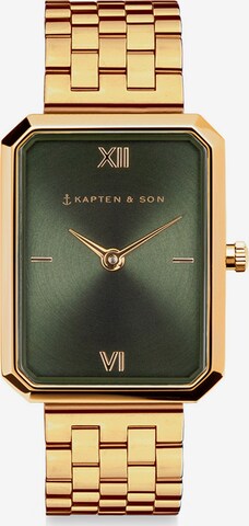 Kapten & Son Analoog horloge 'Grace Gold Steel' in Goud: voorkant