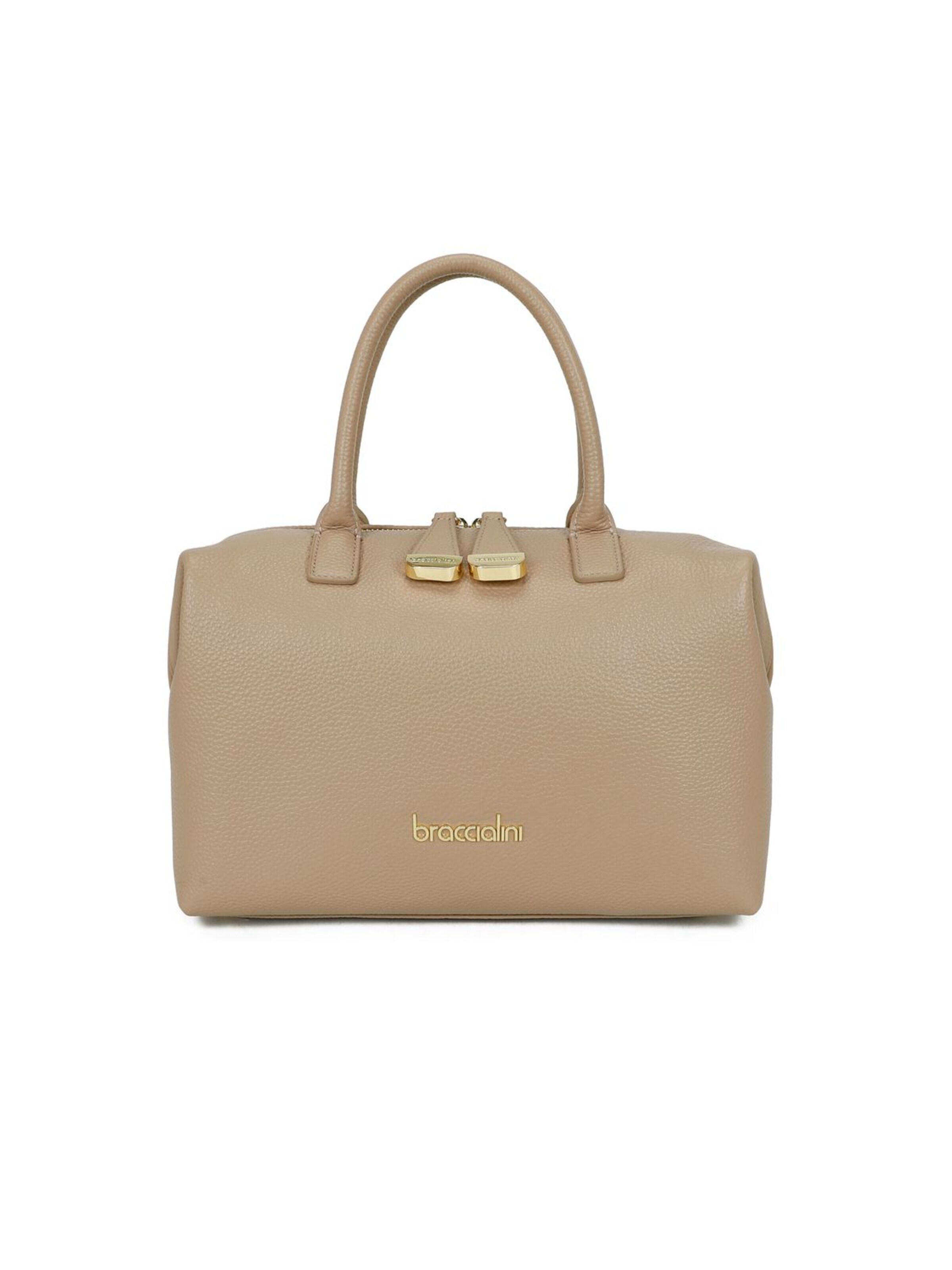 Borsa a mano 'Sara' di Braccialini in beige: frontale
