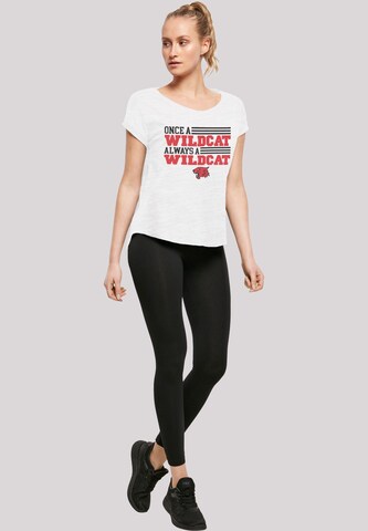 F4NT4STIC Shirt 'Disney High School Musical Once a Wildcat Always a Wildcat' in White