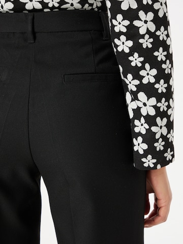 Monki Szeroka nogawka Spodnie w kant w kolorze czarny