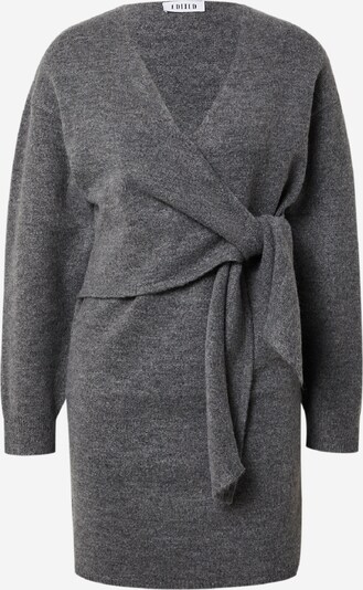 EDITED Robe 'Loran' en gris foncé / gris chiné, Vue avec produit