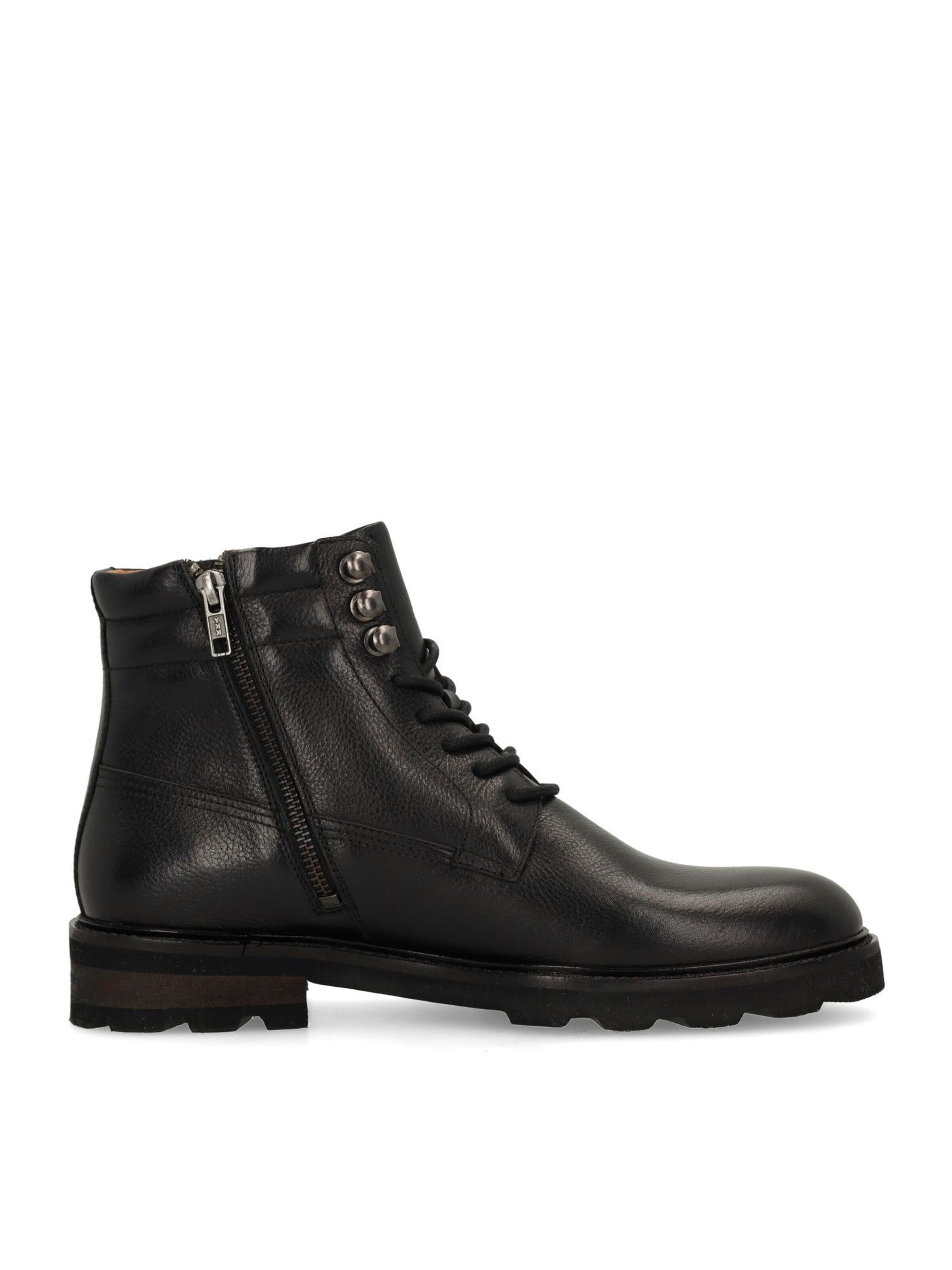 MANFIELD Schnürboots in Schwarz