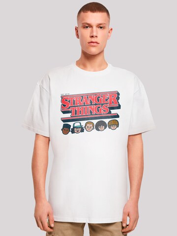 F4NT4STIC Shirt 'Stranger Things Netflix TV Series' in White: front