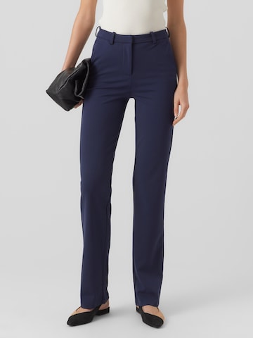 Vero Moda Tall Regular Broek 'Zamira' in Blauw: voorkant