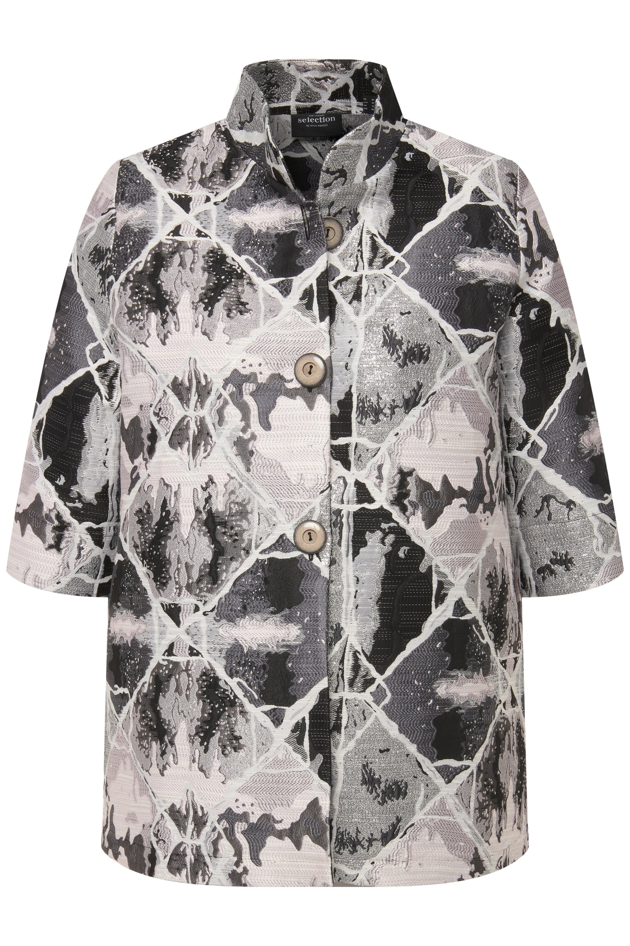 Ulla Popken Blazers in Zwart: voorkant