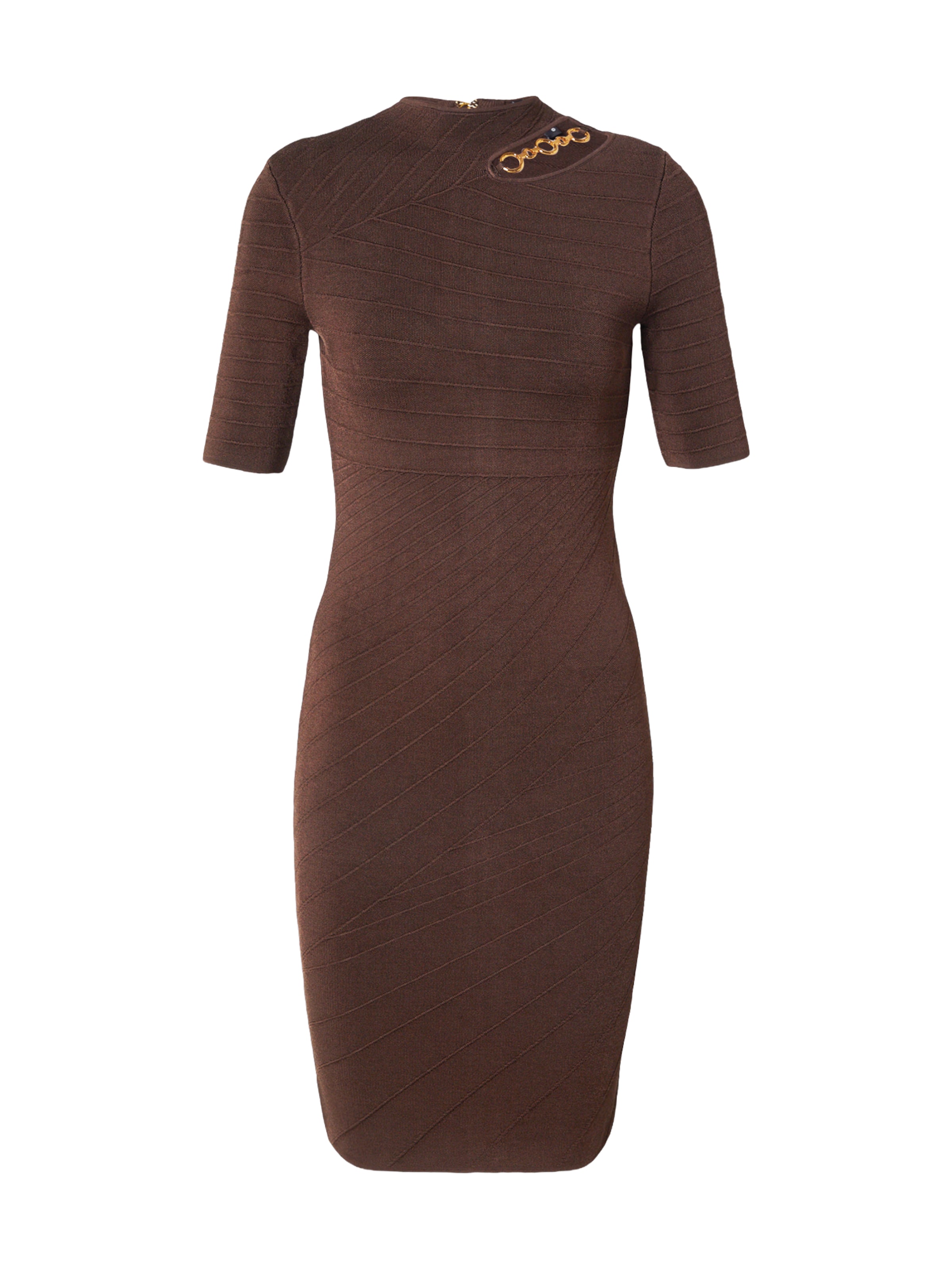 GUESS by Marciano Gebreide jurk 'KAEDA' in Bruin: voorkant