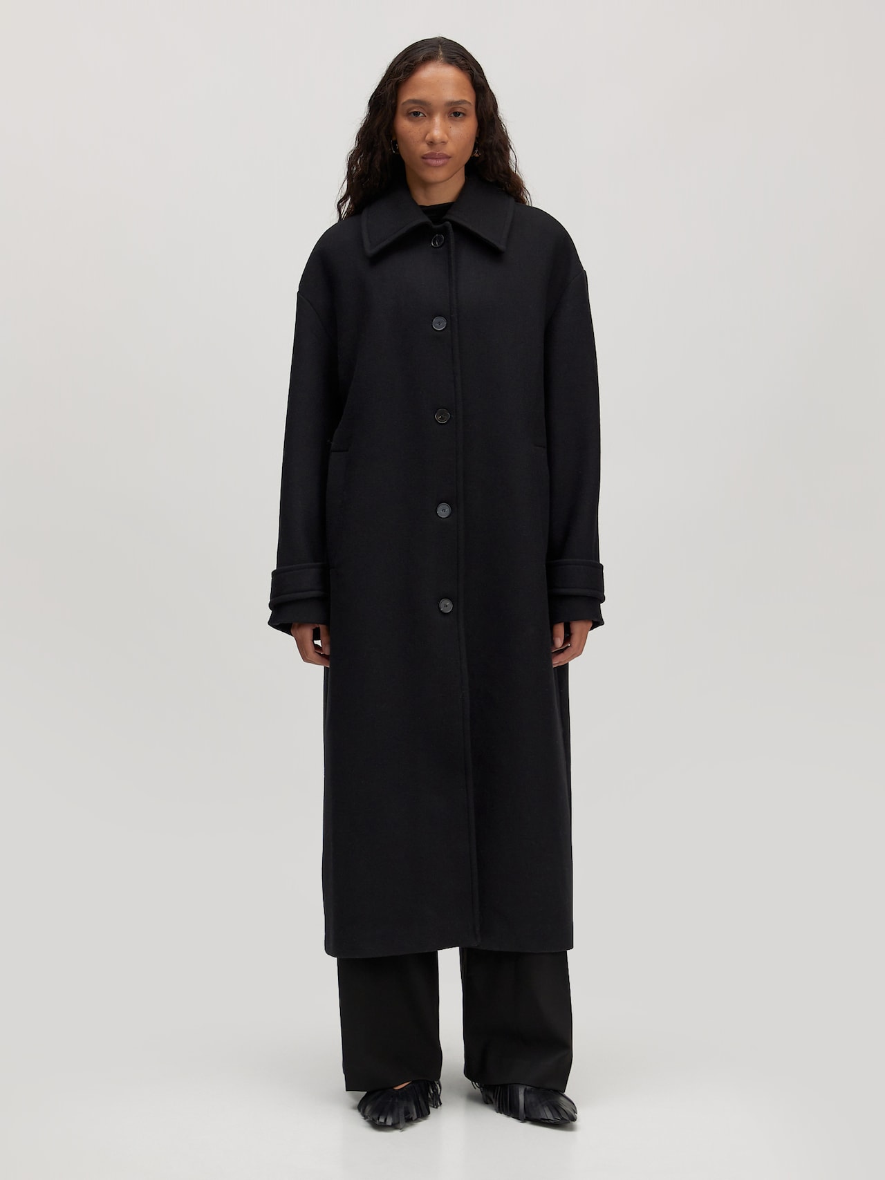 EDITED Manteau mi-saison 'Fine' noir