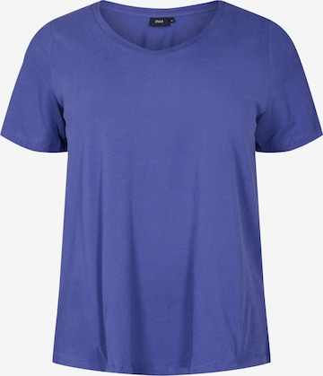T-shirt Zizzi en bleu : devant