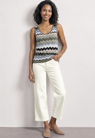 STREET ONE Wide leg Jeans i vit: framsida