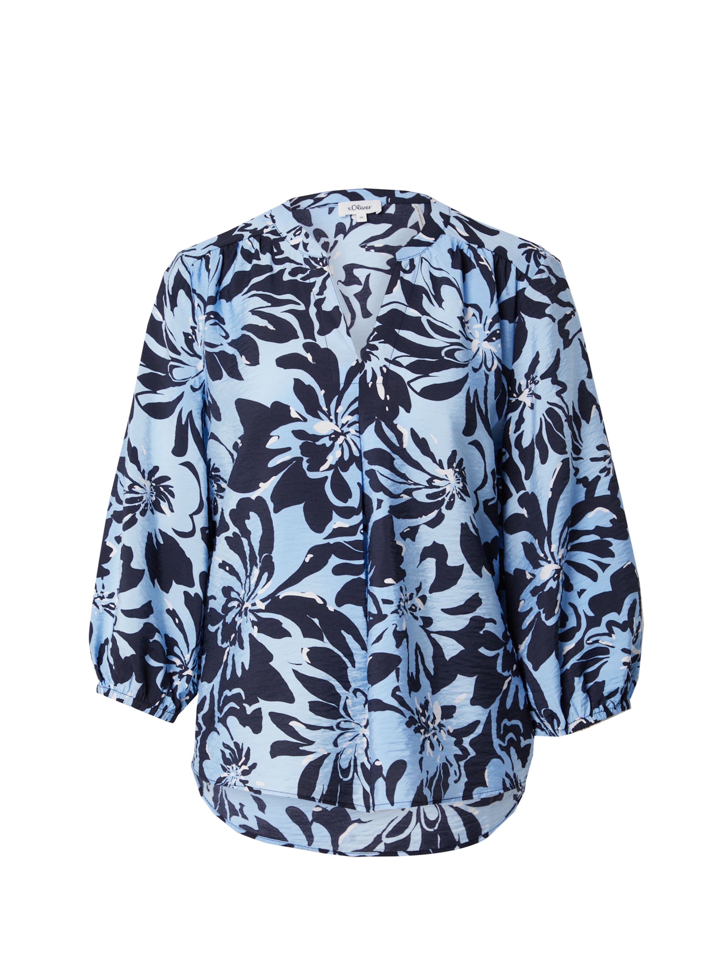 s.Oliver Блуза в синьо: отпред