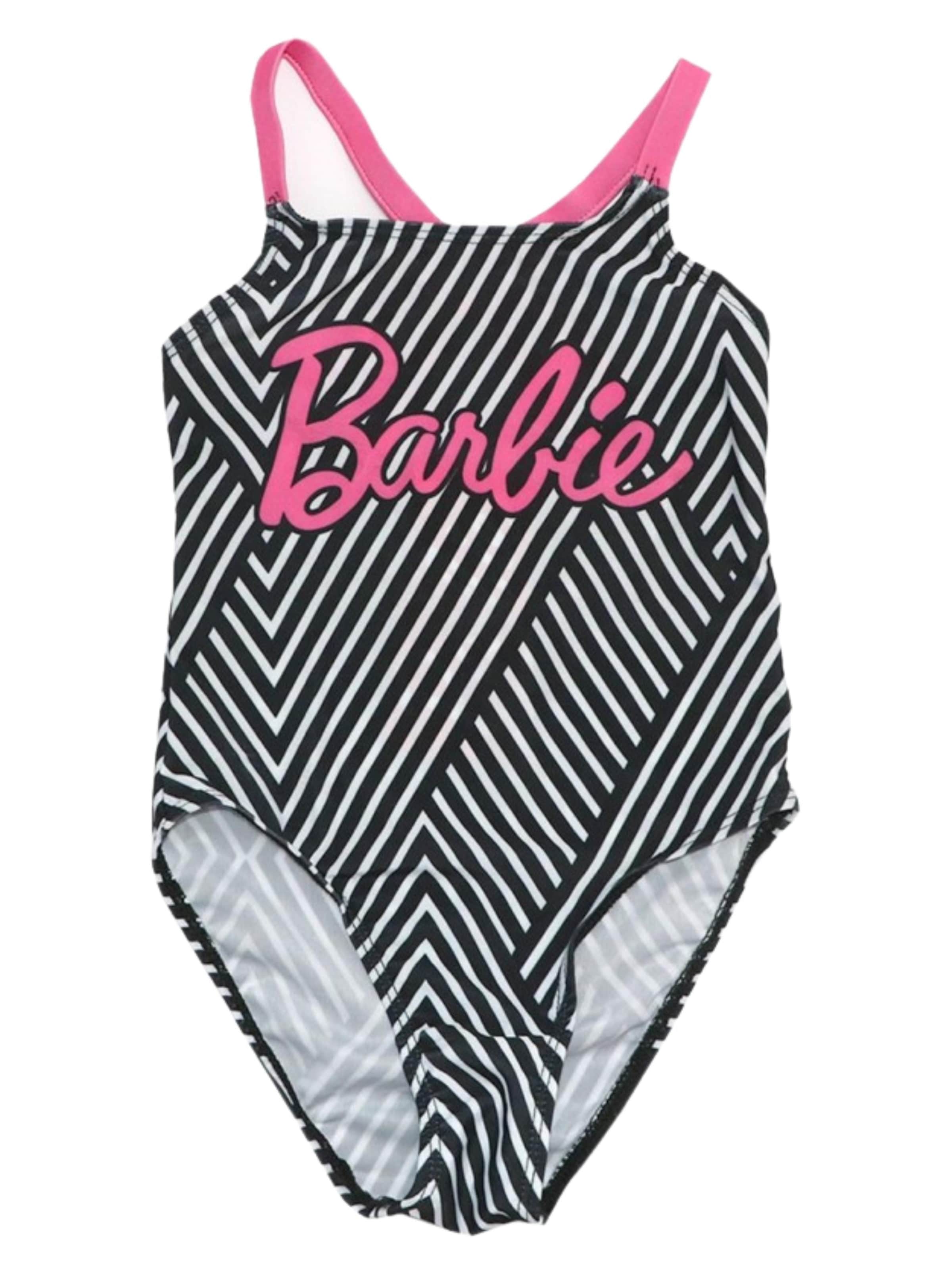 Maillot de bain 'Badeanzug für Mädchen – Barbie' DISNEY en noir : devant