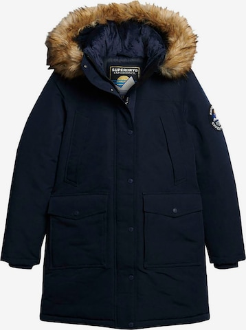 Superdry Winterparka 'Everest' in Blau: Vorderseite