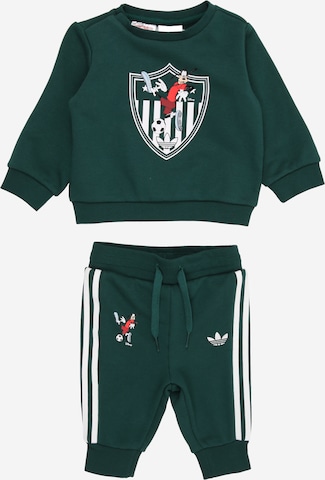 ADIDAS ORIGINALS Träningsoverall 'Disney' i grön: framsida