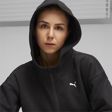 PUMA - Sudadera con cremallera deportiva en negro