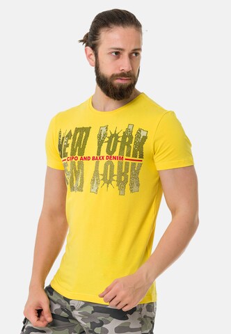 CIPO & BAXX Shirt in Yellow