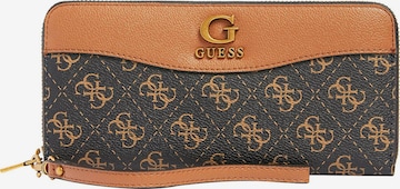 GUESS Wallet 'Nell' in Brown: front