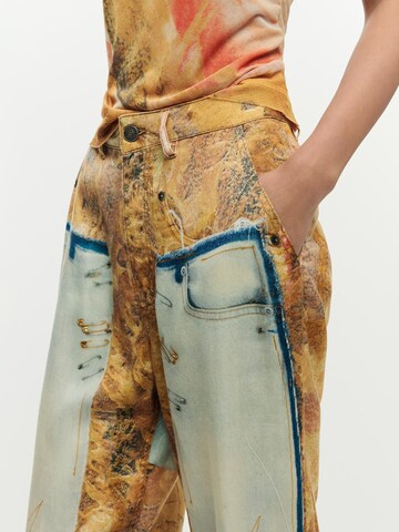 Desigual tavaline Püksid, värv kollane