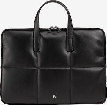 DuDu Laptoptas 'Togean' in Zwart: voorkant