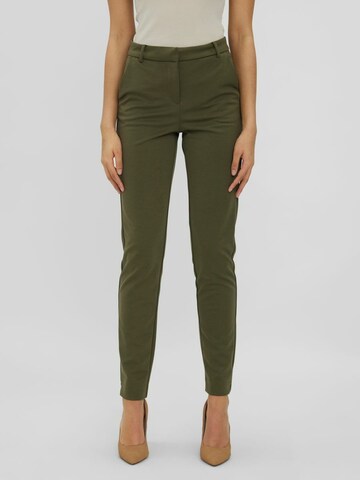 VERO MODA Tapered Trousers in Green: front