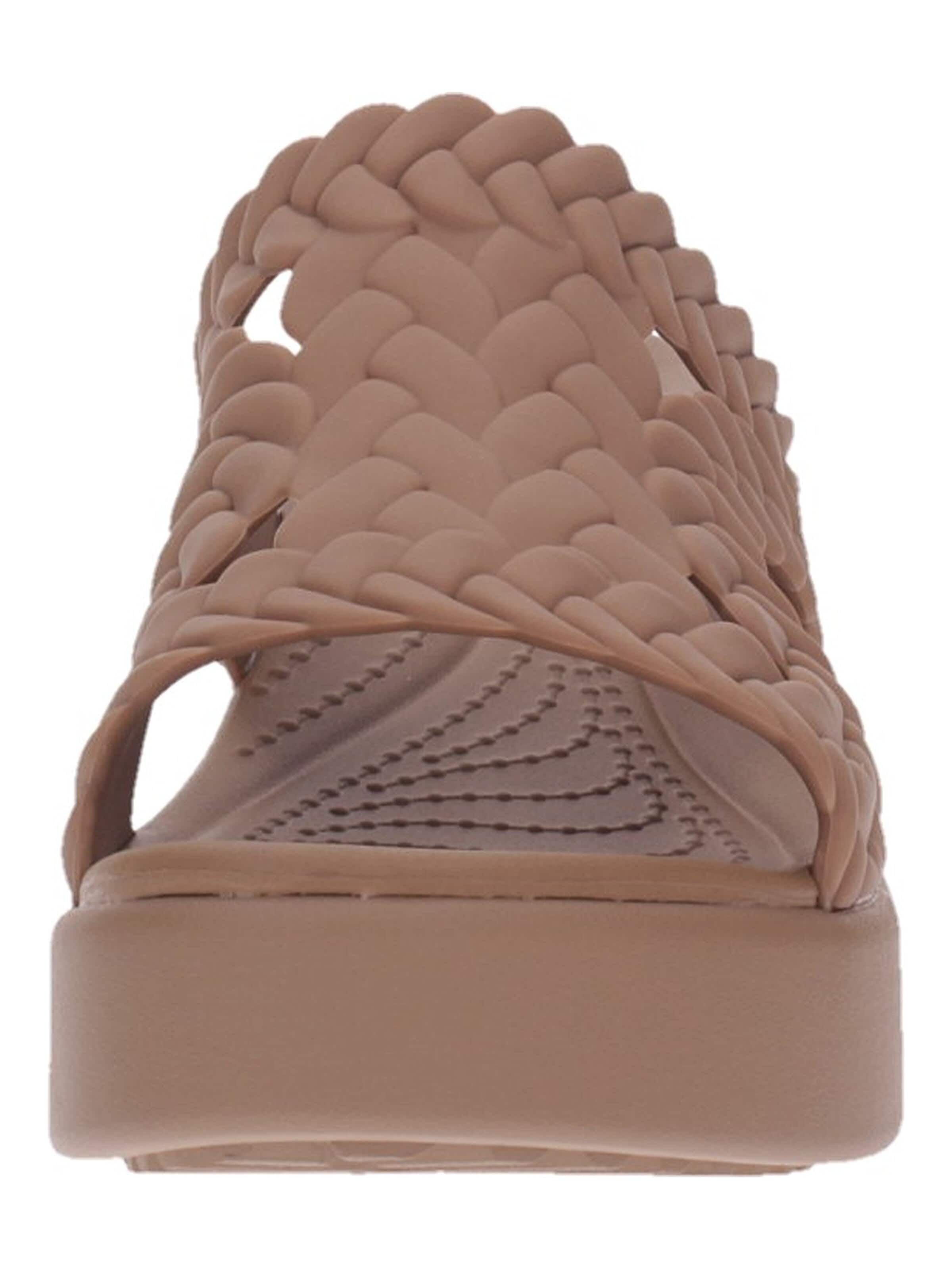 Zoccoletto 'Crocs Ciabatta Brooklyn Woven Slide Heel' di Crocs in marrone