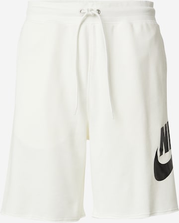 Nike Sportswear Штаны 'CLUB ALUMNI' в Бежевый: спереди